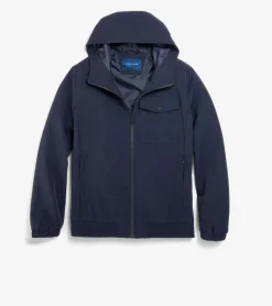 Cole Haan RAIN JACKETS|COATS & JACKETS^Men's Hooded Jacket with Rib Hem