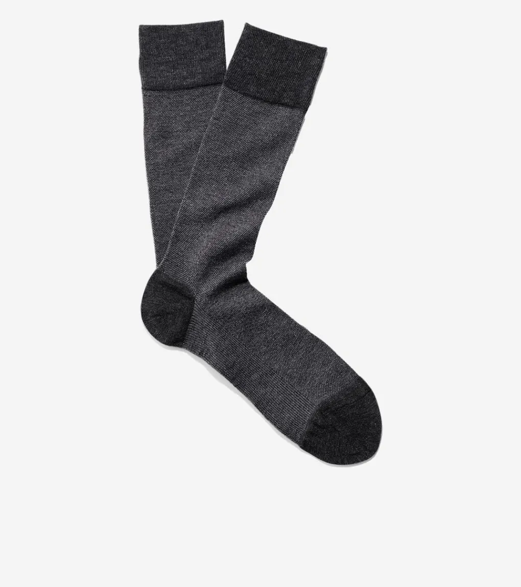 Cole Haan SOCKS|SOCKS^Men's Pique Crew Socks