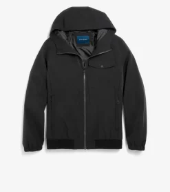 Cole Haan RAIN JACKETS|COATS & JACKETS^Men's Sleek Nylon Hooded Jacket