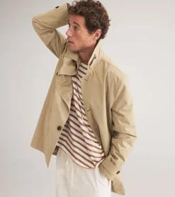 Cole Haan RAIN JACKETS|COATS & JACKETS^Men's Stand Collar Rain Jacket