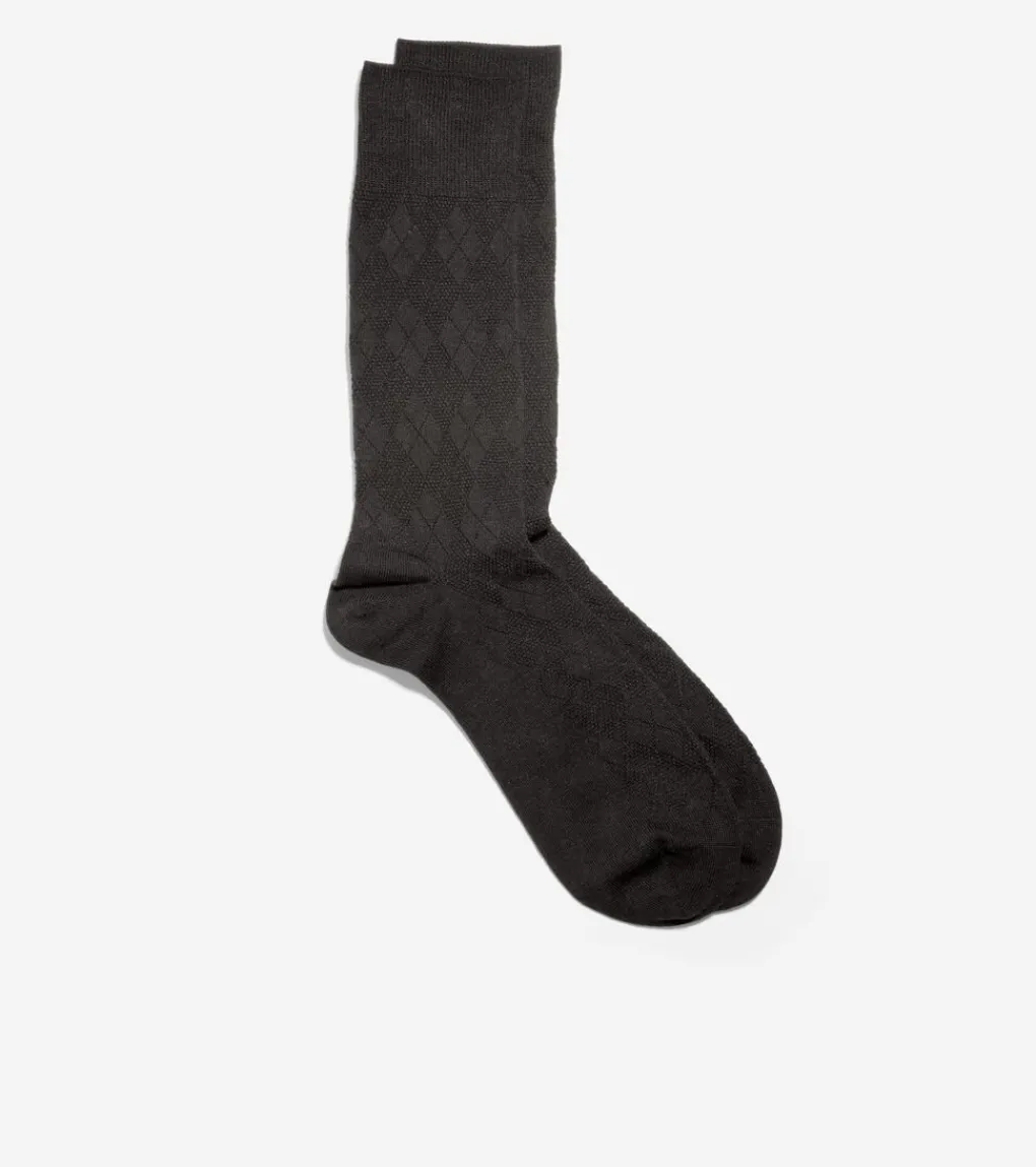 Cole Haan SOCKS|SOCKS^Men's Tonal Argyle Crew Socks