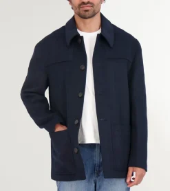 Cole Haan WOOL COATS & JACKETS|COATS & JACKETS^Men's Wool Patch Pocket Jacket