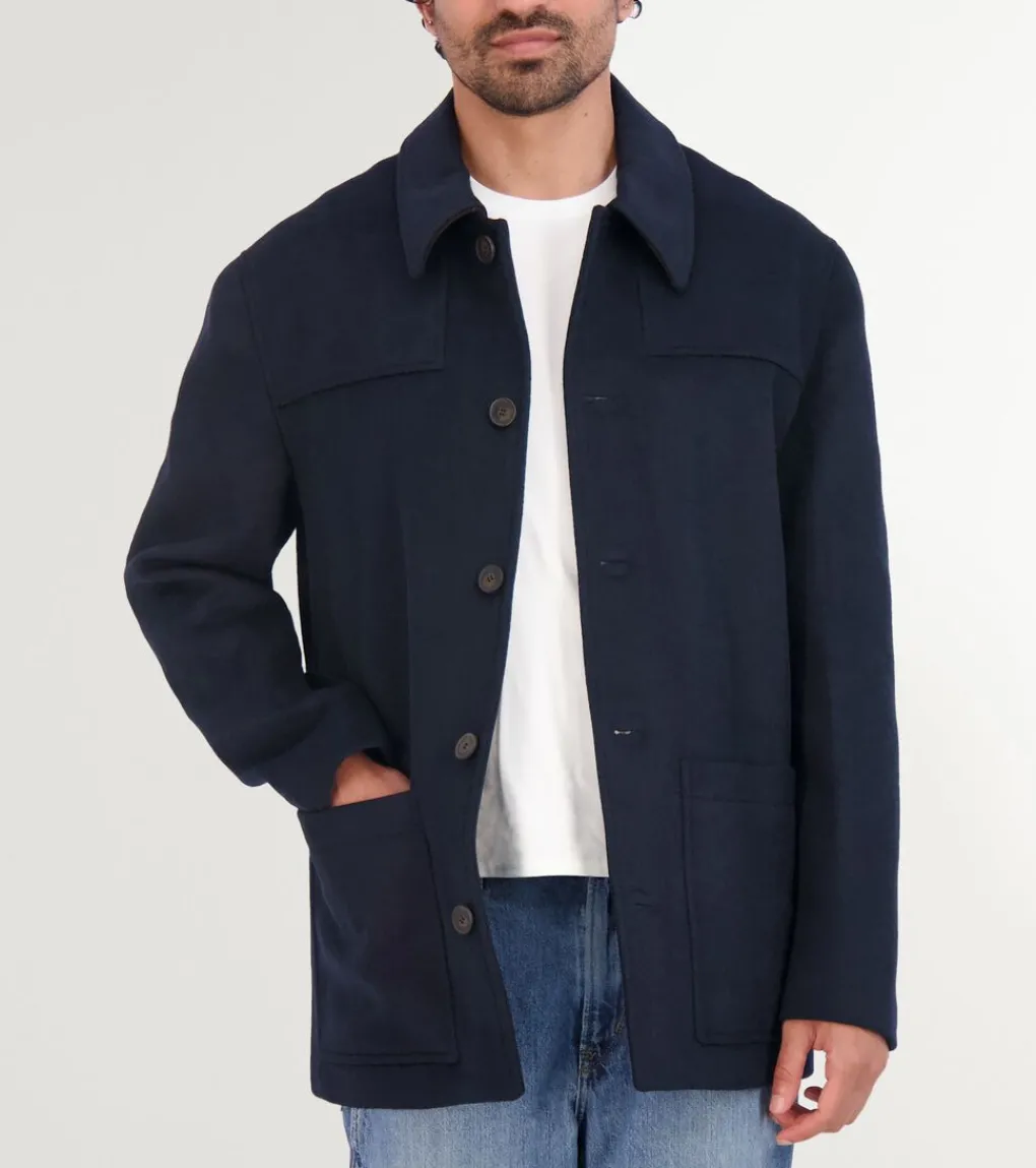 Cole Haan WOOL COATS & JACKETS|COATS & JACKETS^Men's Wool Patch Pocket Jacket