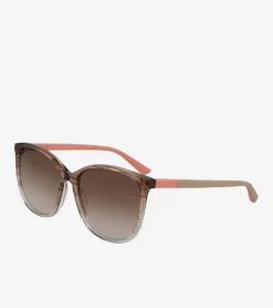 Women Cole Haan SUNGLASSES|SUNGLASSES^Rectangle Flex Horn-Rimmed Sunglasses