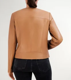 Women Cole Haan SUEDE & LEATHER JACKETS|JACKETS & COATS^Women's Asymmetrical Leather Jacket