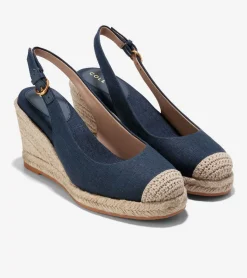 Women Cole Haan DRESS SHOES|ESPADRILLES^Women's Cloudfeel Espadrille Sling Back Wedges