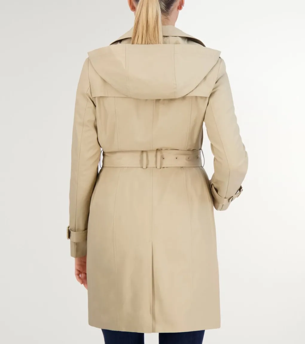 Women Cole Haan JACKETS & COATS|OUTERWEAR^Women's Cotton Rain Trench Coat