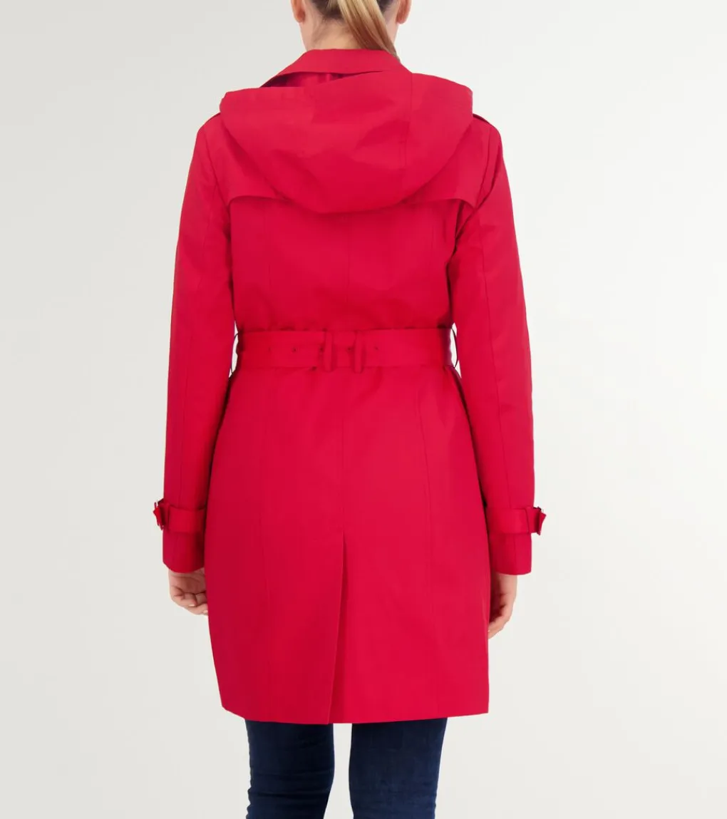 Women Cole Haan BLAZER & TRENCH JACKETS|JACKETS & COATS^Women's Hooded Trench Coat