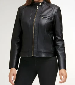 Women Cole Haan SUEDE & LEATHER JACKETS|JACKETS & COATS^Women's Lambskin Leather Jacket