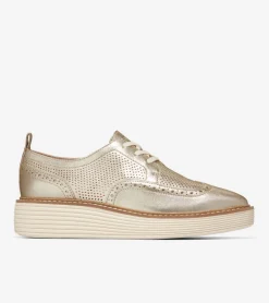 Women Cole Haan OXFORDS^Women's ØriginalGrand Platform Wingtip Oxfords