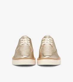 Women Cole Haan OXFORDS^Women's &Oslash;riginalGrand Platform Wingtip Oxfords