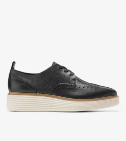 Women Cole Haan OXFORDS^Women's &Oslash;riginalGrand Platform Wingtip Oxfords