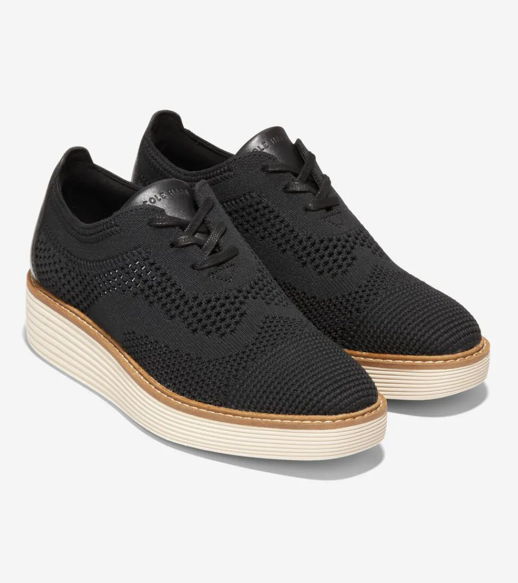 Women Cole Haan OXFORDS^Women's ØriginalGrand Platform Wingtip Oxfords
