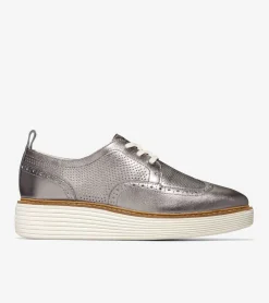 Women Cole Haan OXFORDS^Women's ØriginalGrand Platform Wingtip Oxfords