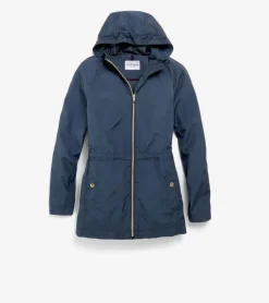 Women Cole Haan SOFTSHELL JACKETS|RAIN JACKETS^Women's Packable Travel Rain Anorak