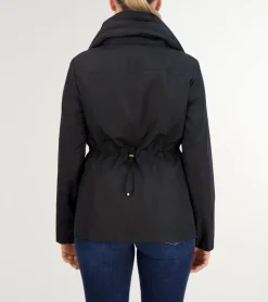Women Cole Haan SOFTSHELL JACKETS|RAIN JACKETS^Women's Short Packable Hooded Rain Jacket