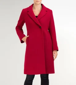 Women Cole Haan WOOL COATS & JACKETS|BLAZER & TRENCH JACKETS^Women's Slick Wool Asymmetric Coat