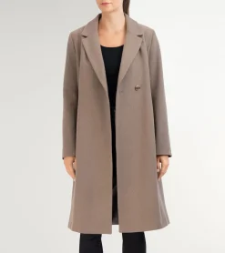 Women Cole Haan WOOL COATS & JACKETS|BLAZER & TRENCH JACKETS^Women's Slick Wool Asymmetric Coat