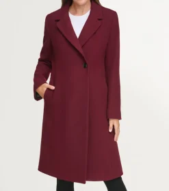 Women Cole Haan WOOL COATS & JACKETS|BLAZER & TRENCH JACKETS^Women's Slick Wool Asymmetric Coat