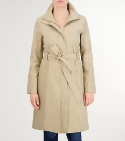 Women Cole Haan BLAZER & TRENCH JACKETS|JACKETS & COATS^Women's Stand Collar Rain Trench Coat
