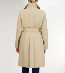 Women Cole Haan BLAZER & TRENCH JACKETS|JACKETS & COATS^Women's Stand Collar Rain Trench Coat