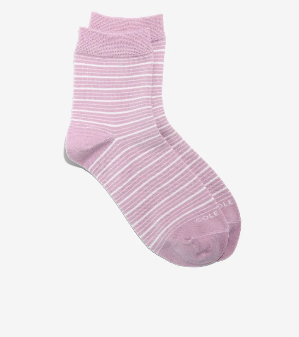 Women Cole Haan SOCKS|SOCKS^Women's Stripe Short Crew Socks
